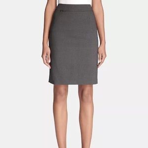 Calvin Klein Gray Pencil Skirt